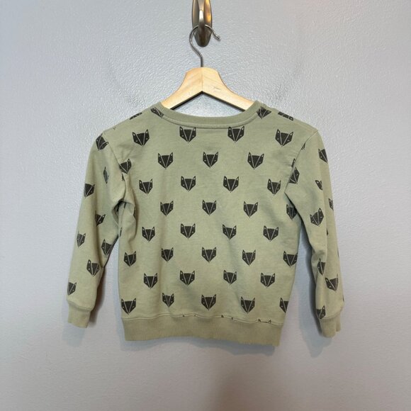RYLEE + CRU cotton fox print sweatshirt size 6/7 kids - Picture 3 of 4